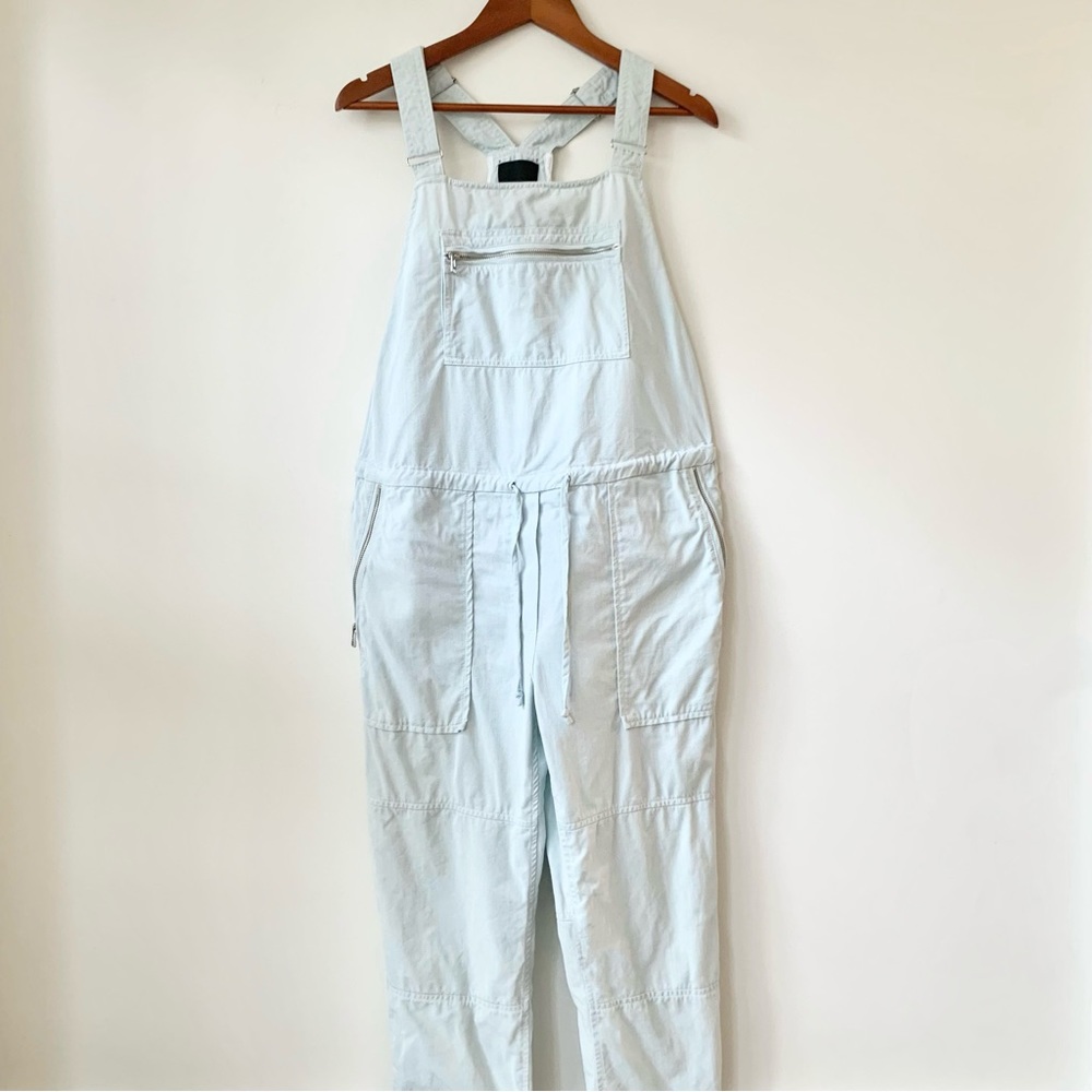 ARITZIA | WILFRED FREE 'VALLETTA OVERALLS' DRAPEY WASHED TWILL CINCH TIE WAIST